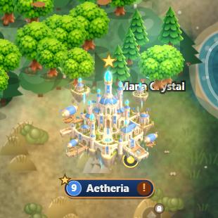The city in the Aether Age: a mana crystal spire